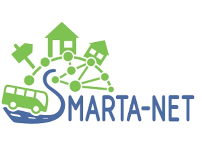 SMARTA-NET - vom 10.-12. Oktober 2023 diskutieren Experten aus ganz Europa im rheinland-pfälzischen Bingen das Thema öffentlicher Verkehr, Tourismus und ländliche Räume. Aus Deutschland hat die Idee Bürgerbus überzeugt. Der Landkreis Kusel ist mit seinen sechs Bürgerbussen in drei Verbandsgemeinden als Leuchtturmprojekt dabei. Logo/Grafik (c) SMARTA-NET